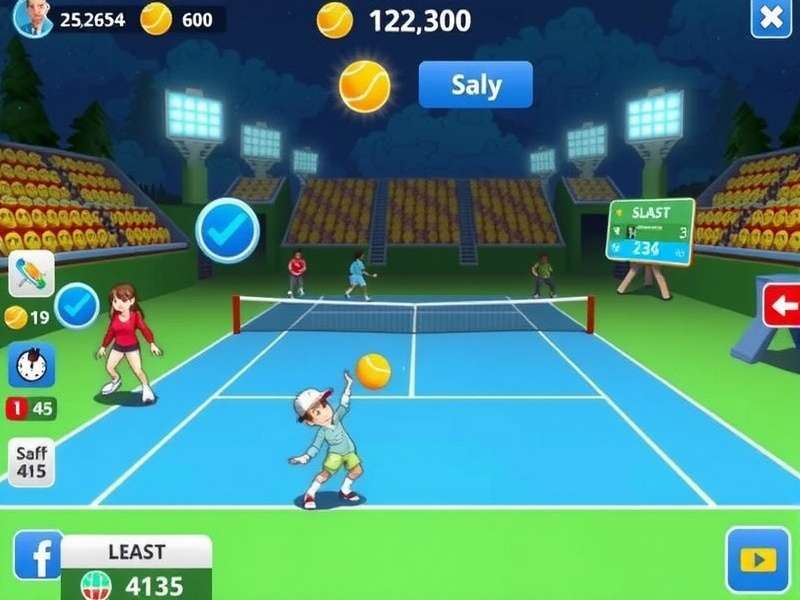 India Tennis Clash Aces Gameplay Action