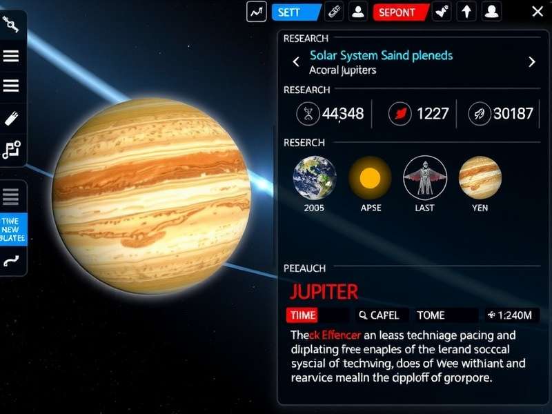 Solar System Raider research and technology interface