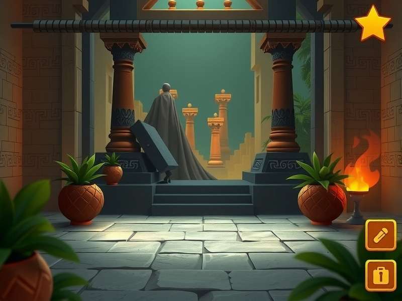 Anise Temple Escape gameplay screenshot showing temple environment