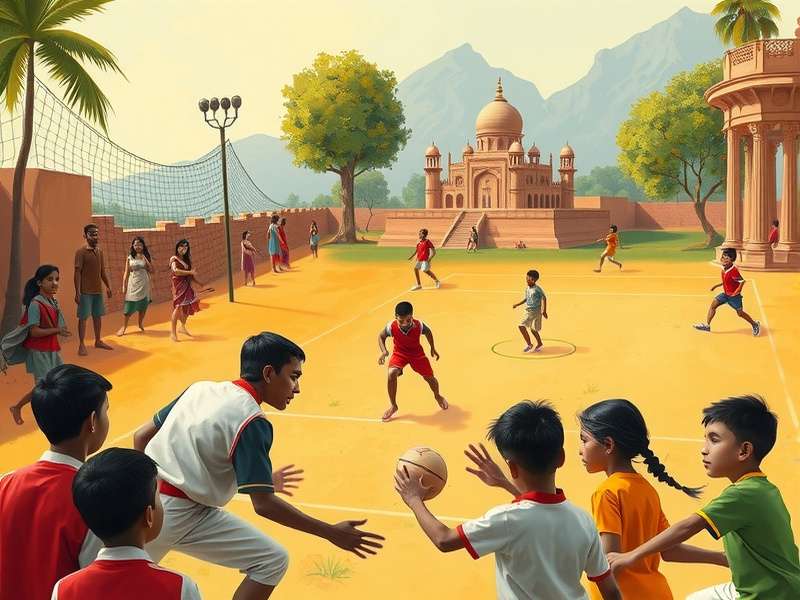 Children playing Agile Kick in a school setting