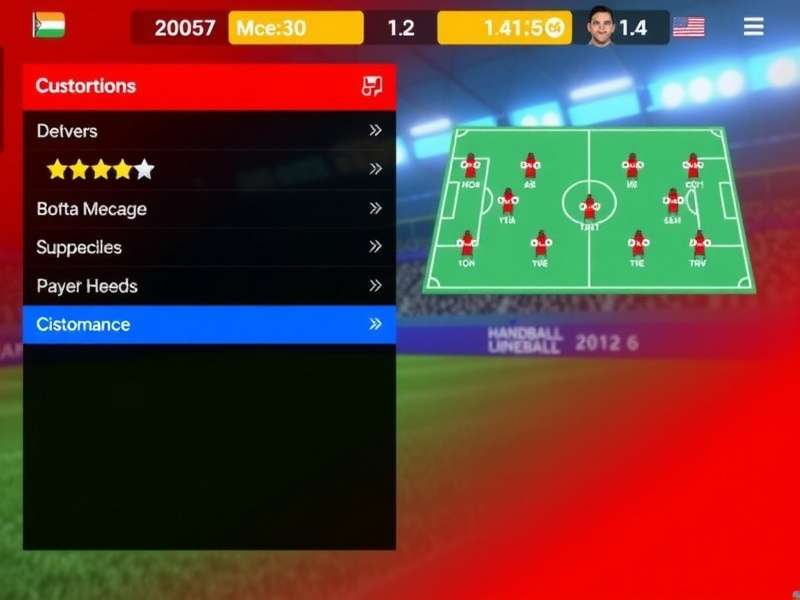 Handball Legend India gameplay screenshot showing player action