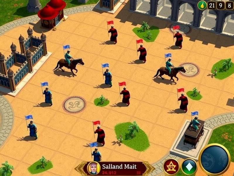 Sultanate Skirmish Challenge interface and controls