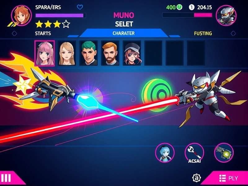 Dynamic Blasters character customization screen