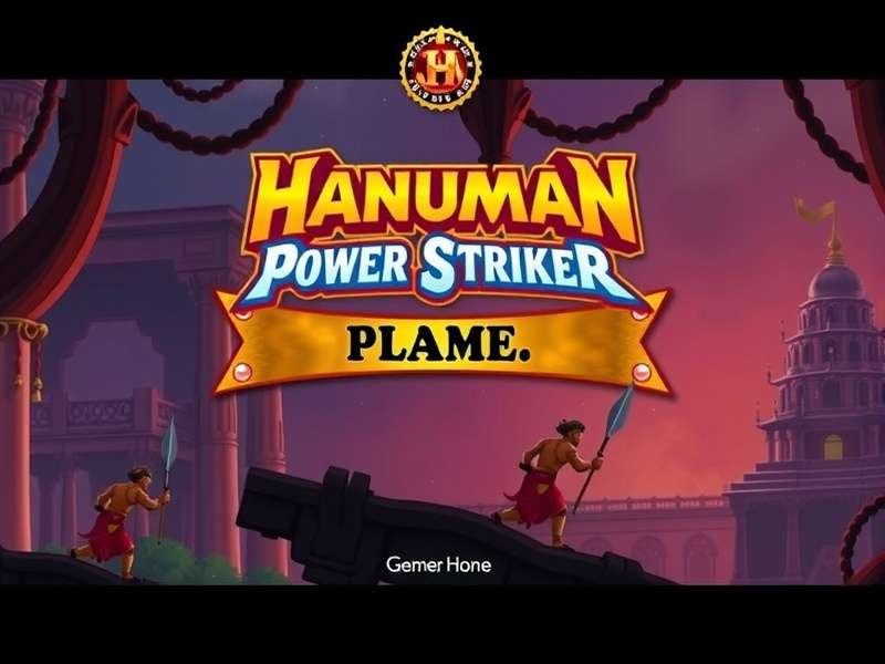 Hanuman Power Striker Game Title Screen