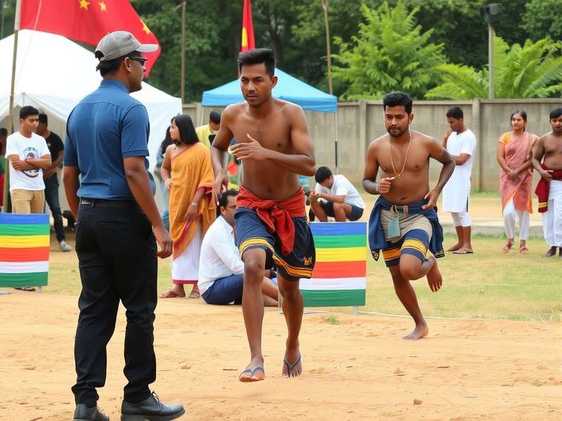 Judges evaluating participants in Elite Saree Marathon competition