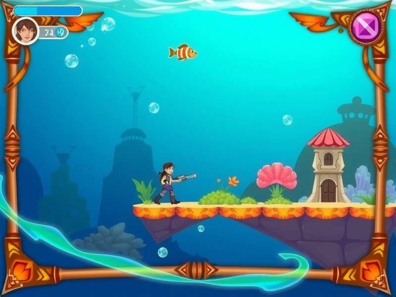 Aqua Fantasy Land gameplay screenshot showing underwater adventure