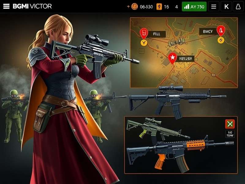 BGMI Elite Victor gameplay screenshot showing intense battle action