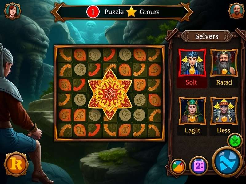 Legendary Treasure puzzle solving interface