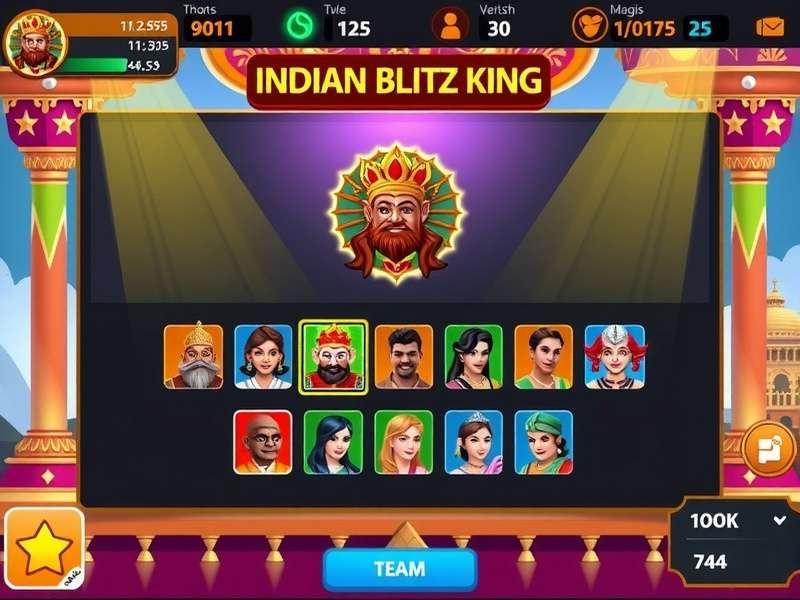 Indian Blitz King multiplayer mode showing team competition