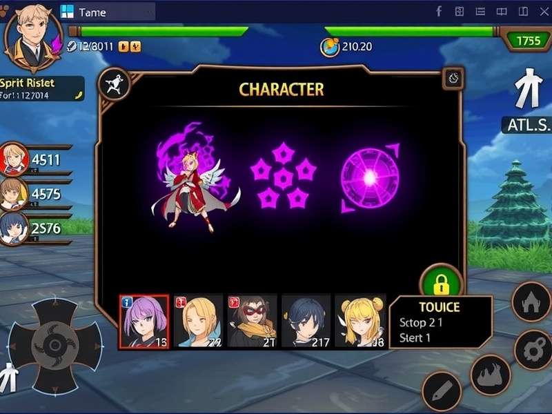 Spirit Realm Glorious Fighter character selection screen