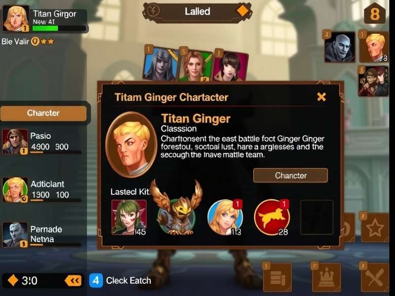 Titan Ginger Champion character customization screen