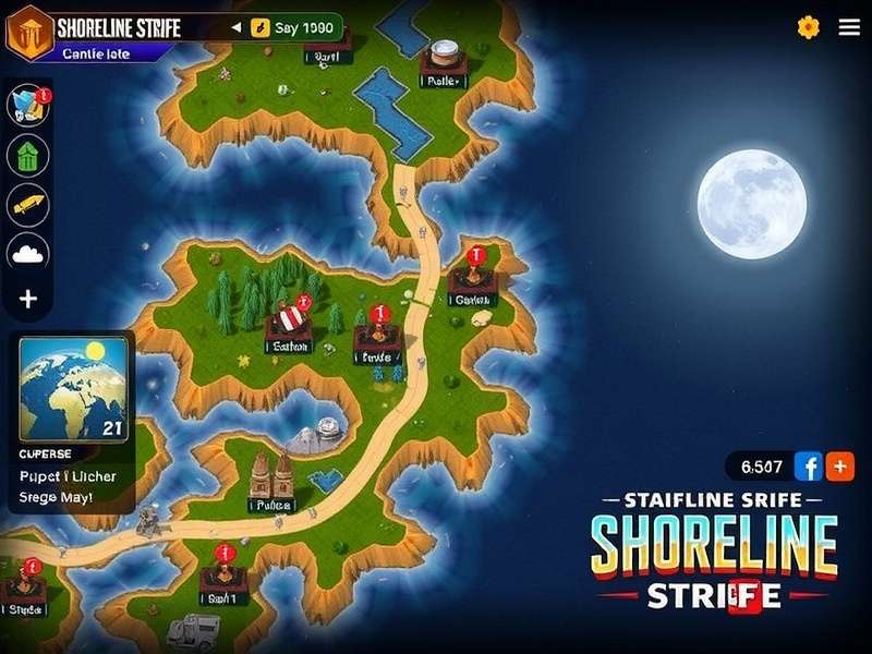 Shoreline Strife Strategy Map