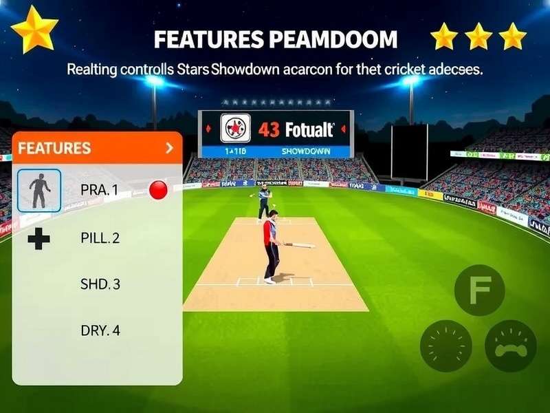Cricket Stars Showdown control scheme illustration