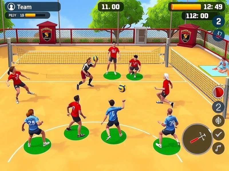 Advanced defensive formation in Volley Rulers IN