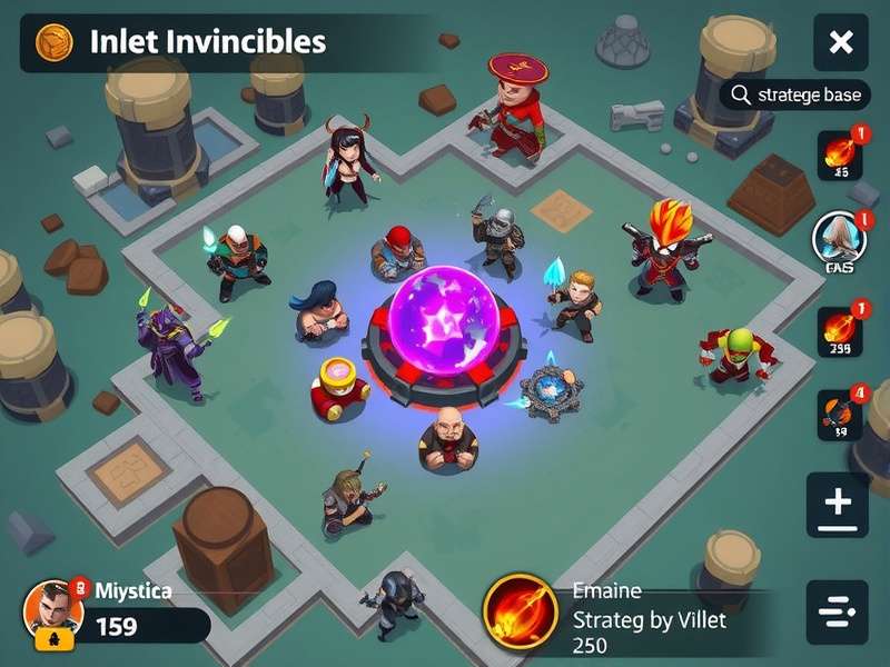 Inlet Invincibles gameplay screenshot showing strategic battle