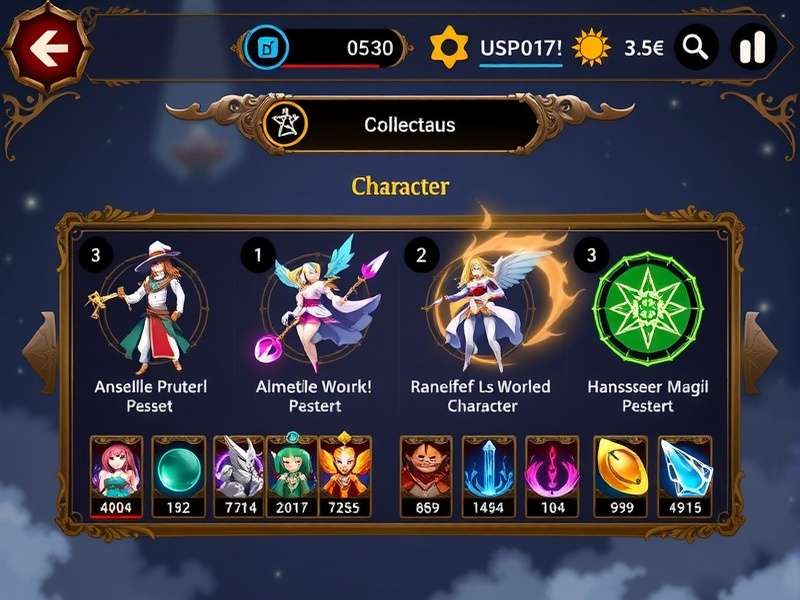 Anise Magic Duel card collection interface