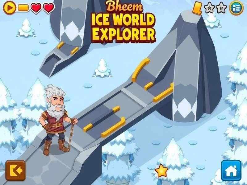 Bheem Ice World Explorer Game Screenshot