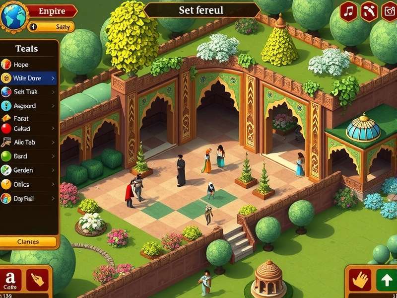 Babur S Garden Legacy gameplay screenshot showing empire management