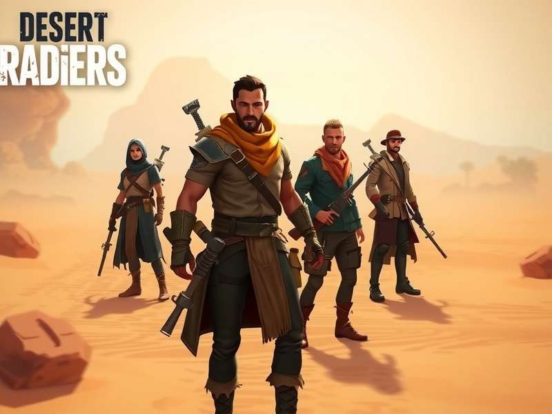 Desert Raiders development team working on game design
