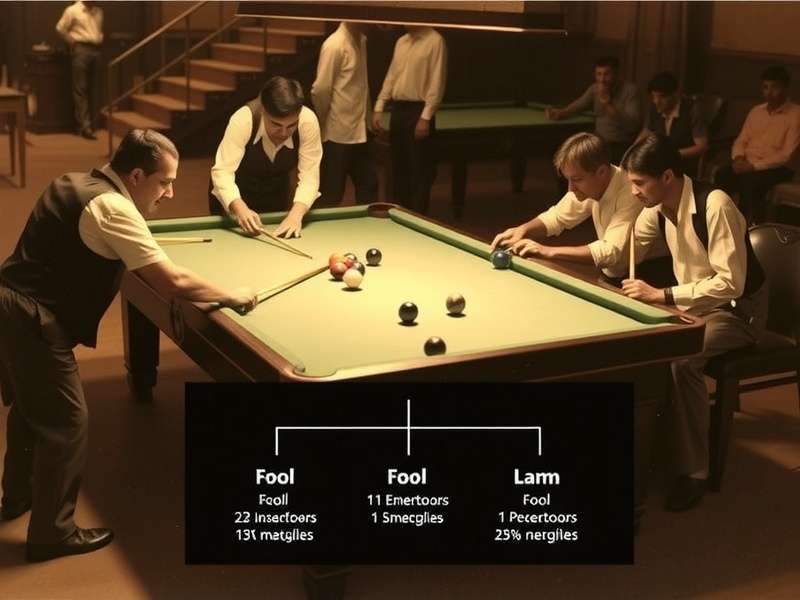 Historical photograph of early Delhi Pool Wizards tournament