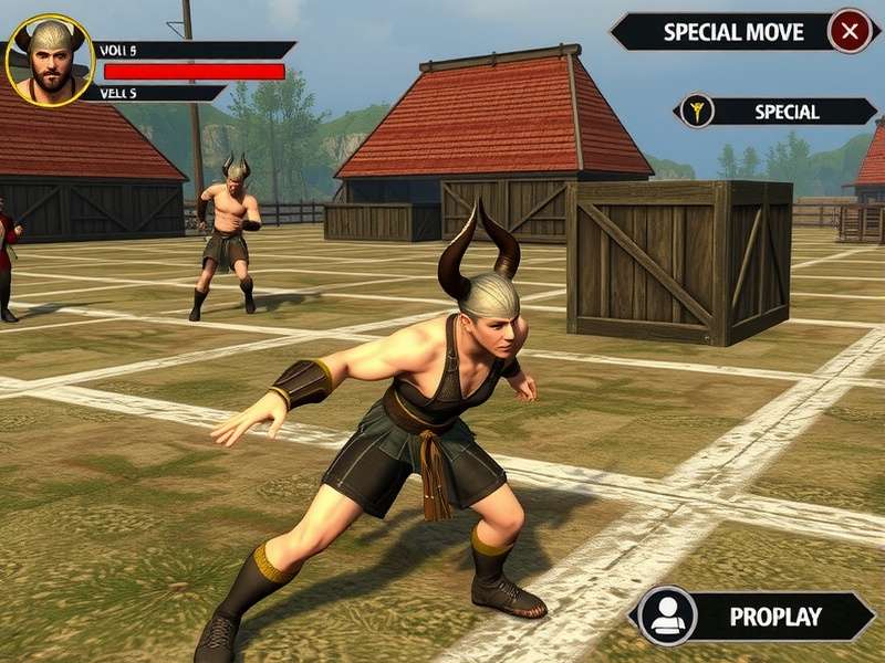 Viking Volley Pro Power character selection screen