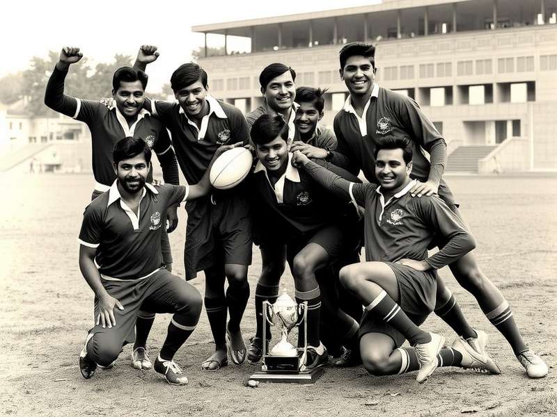 Supreme Indian Rugby Titans team in action during a match