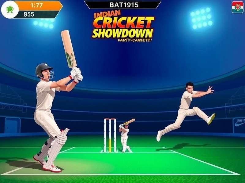 Indian Cricket Showdown feature showcase with multiple game modes