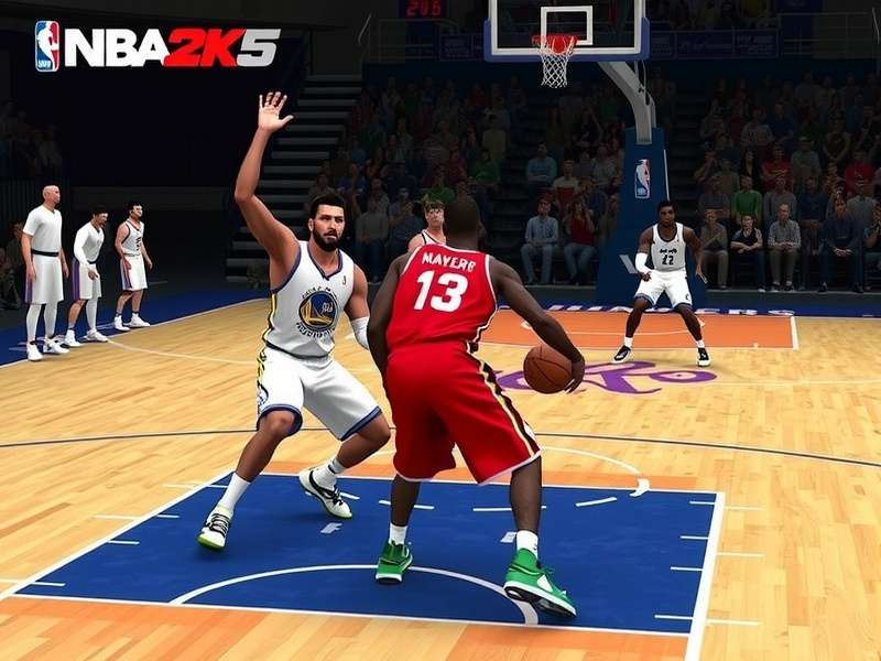 NBA 2K25 Air Legend gameplay screenshot showing realistic player models and court details