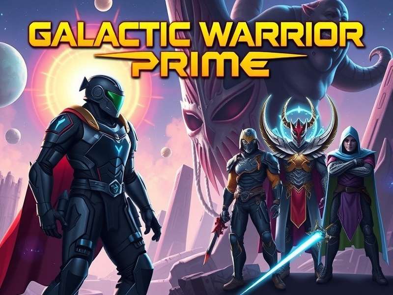 Galactic Warrior Prime story scene showing protagonist facing cosmic entity