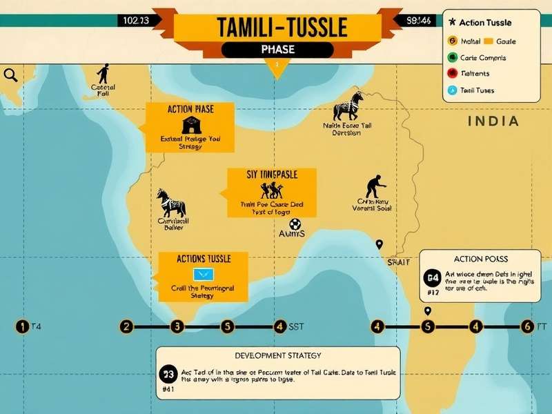 Tamil Nadu Tussle gameplay screenshot showing strategic elements