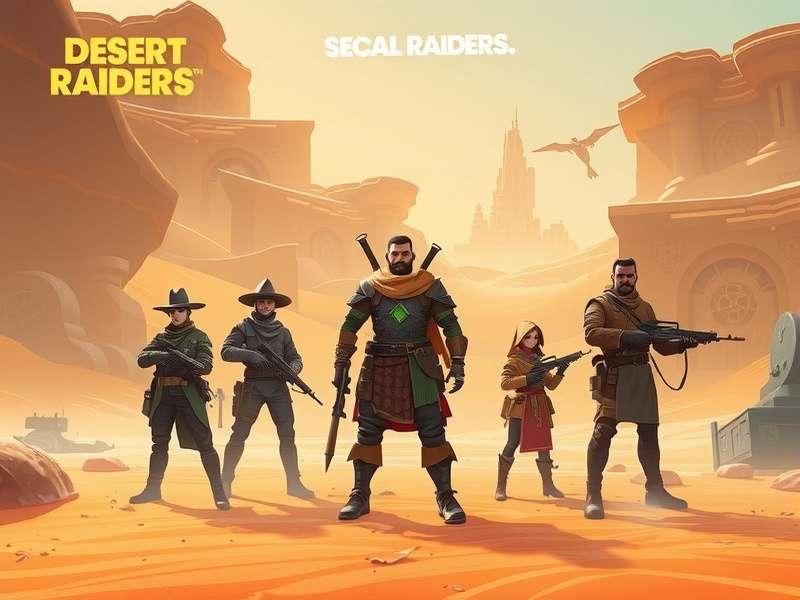 Desert Raiders character lineup showing main protagonists