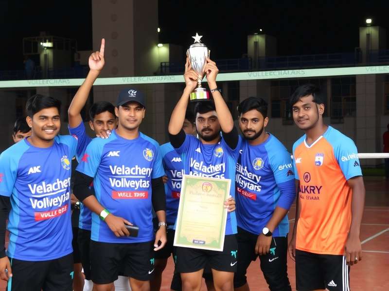 Velachery Volley Stars training session in progress