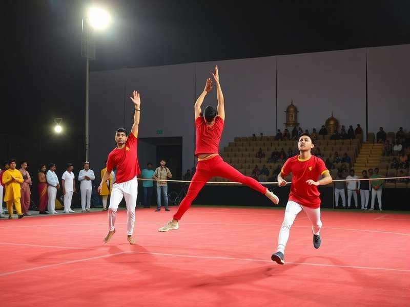 Gameplay of Amritsar Gymnastics Stars showing athletes in action