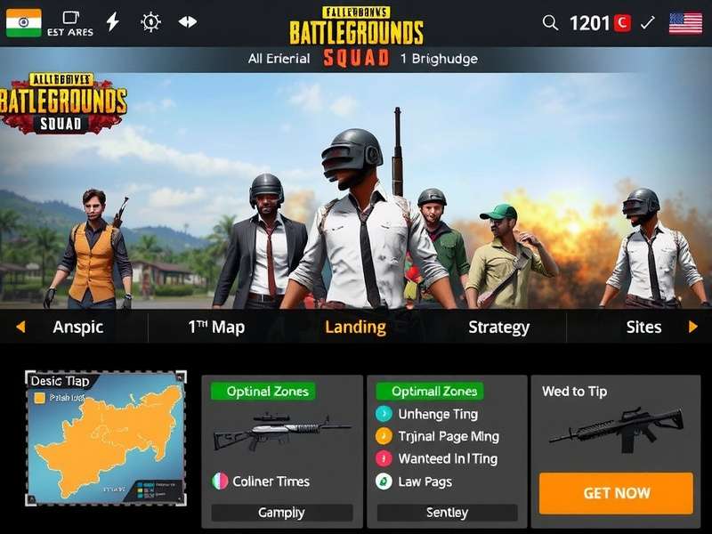 Desi PUBG Squad weapon customization interface