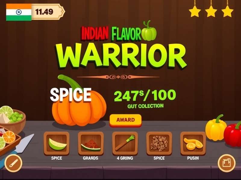 Indian Flavor Warrior Spice Collection Interface