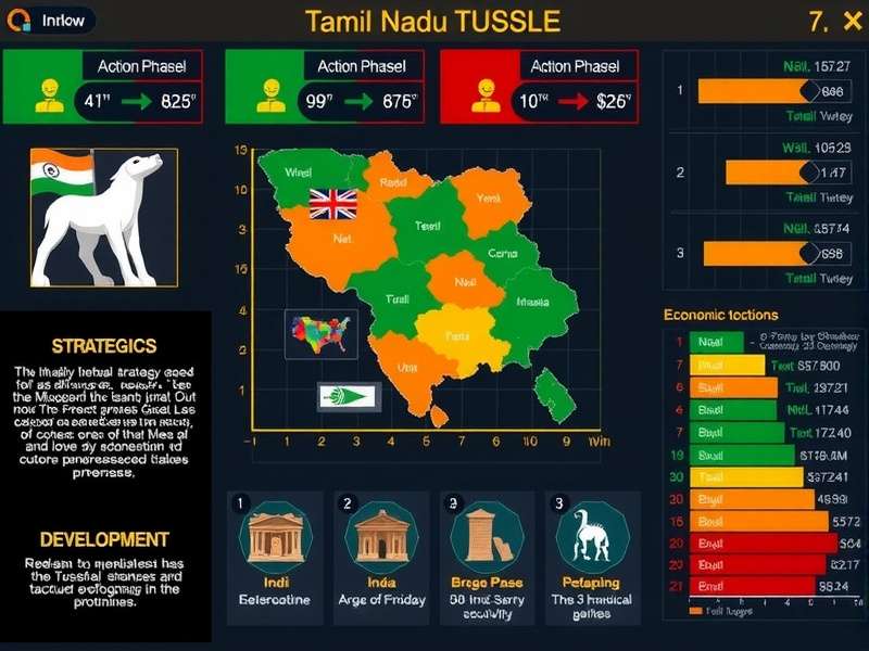 Tamil Nadu Tussle action phase illustration
