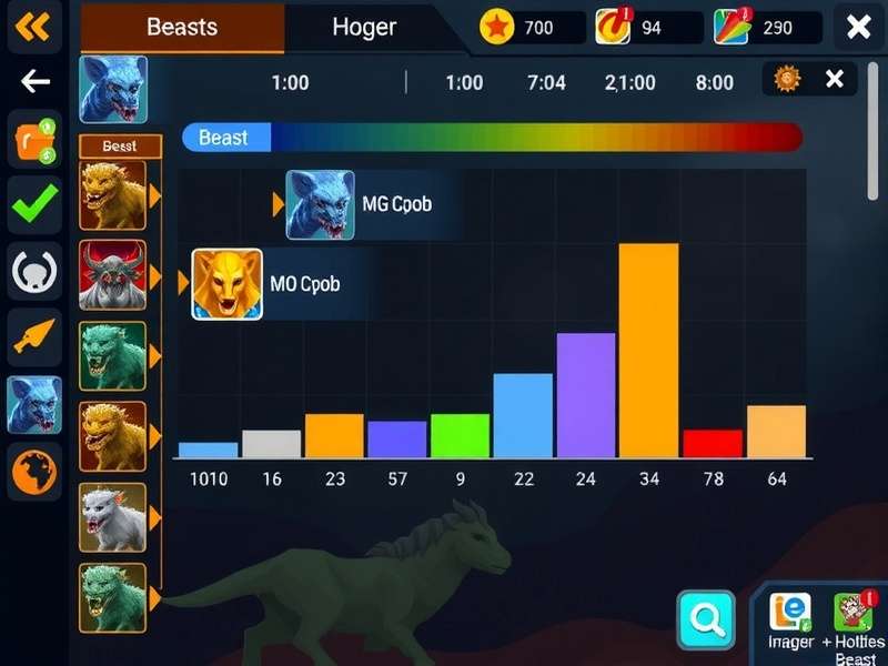 Pune Beast Master gameplay screenshot showing beast collection