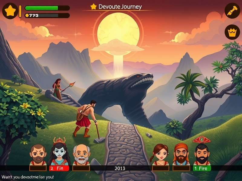 Character lineup from Devout Devotee Journey showing diverse archetypes