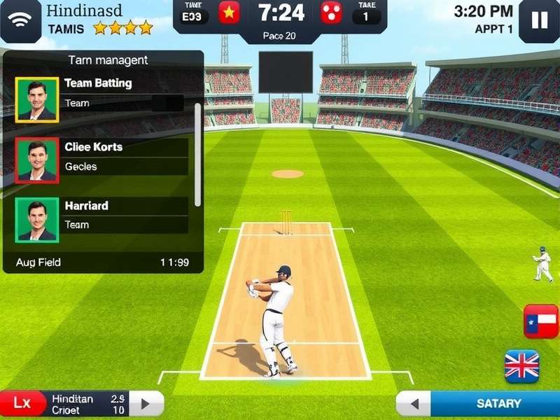 Hindustan Cricket Ace field placement strategy screen