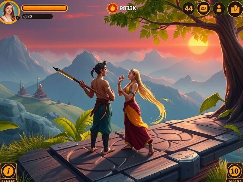 Gameplay screenshot showing character interaction in Devout Devotee Journey