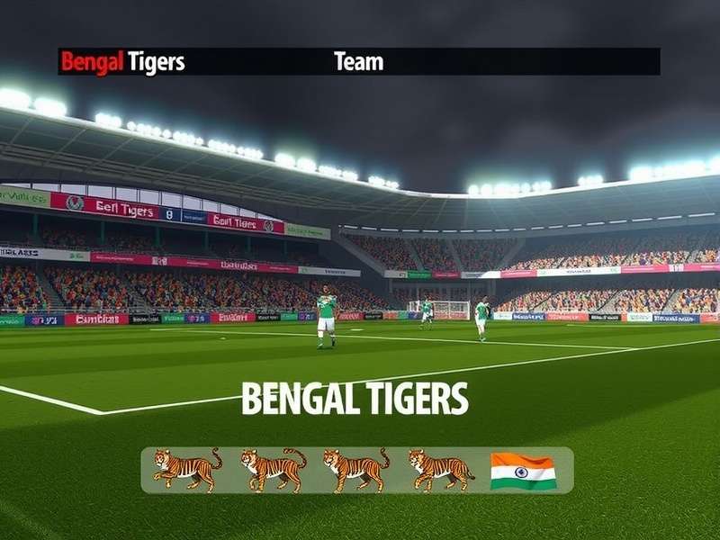 FIFA 06 Bengal Tigers team selection screen showing Indian clubs
