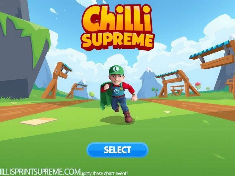Chilli Sprint Supreme character selection screen