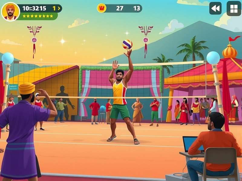 Punjabi Volley Hero festival event showcasing cultural elements