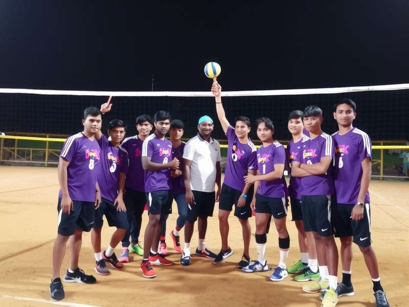 Velachery Volley Stars championship trophy celebration
