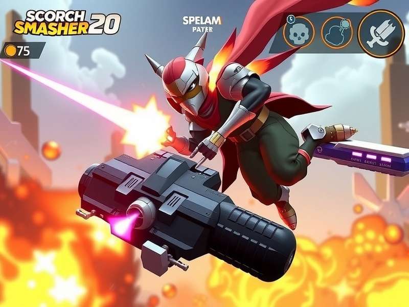 Scorch Smasher20 gameplay screenshot showing intense action