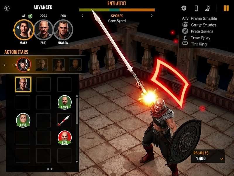 Gritty Gladiator character customization screen