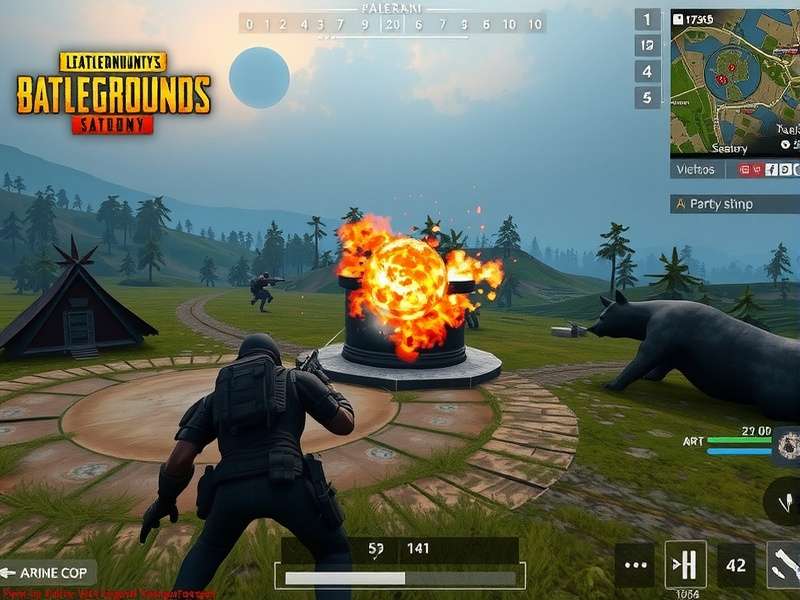 PUBG Legend Vanquisher map overview showing different terrain types