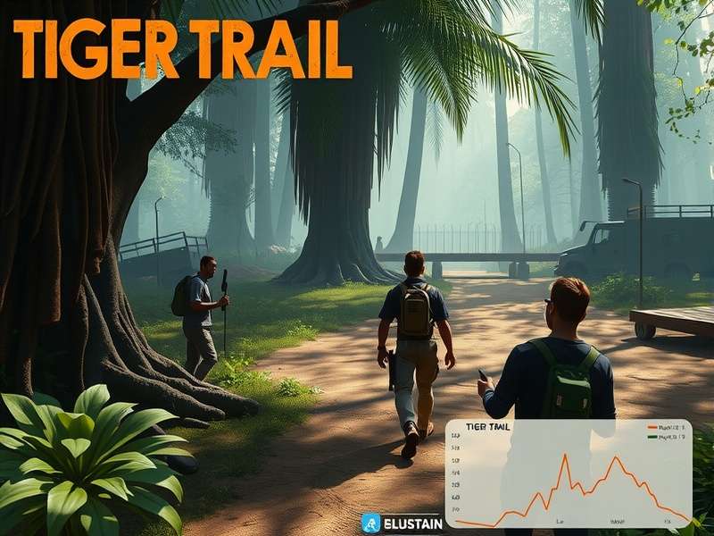 Tiger Trail research interface showing animal tracking data