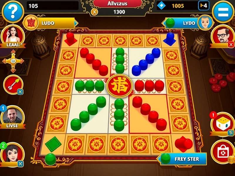 Ludo Supreme Emperor multiplayer interface with chat features