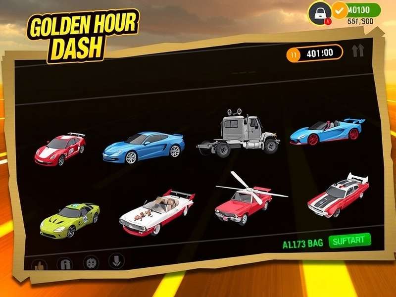 Golden Hour Dash Vehicle Collection